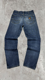 Carhartt Vintage Blue Wash Denim Jeans Straight Leg