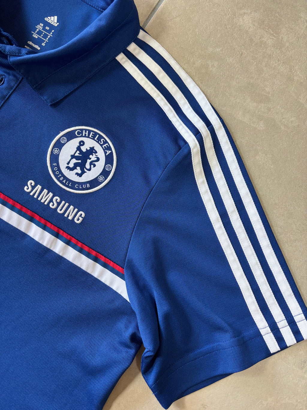 Adidas Chelsea FC Samsung Climalite Polo Shirt Blue 2013/14