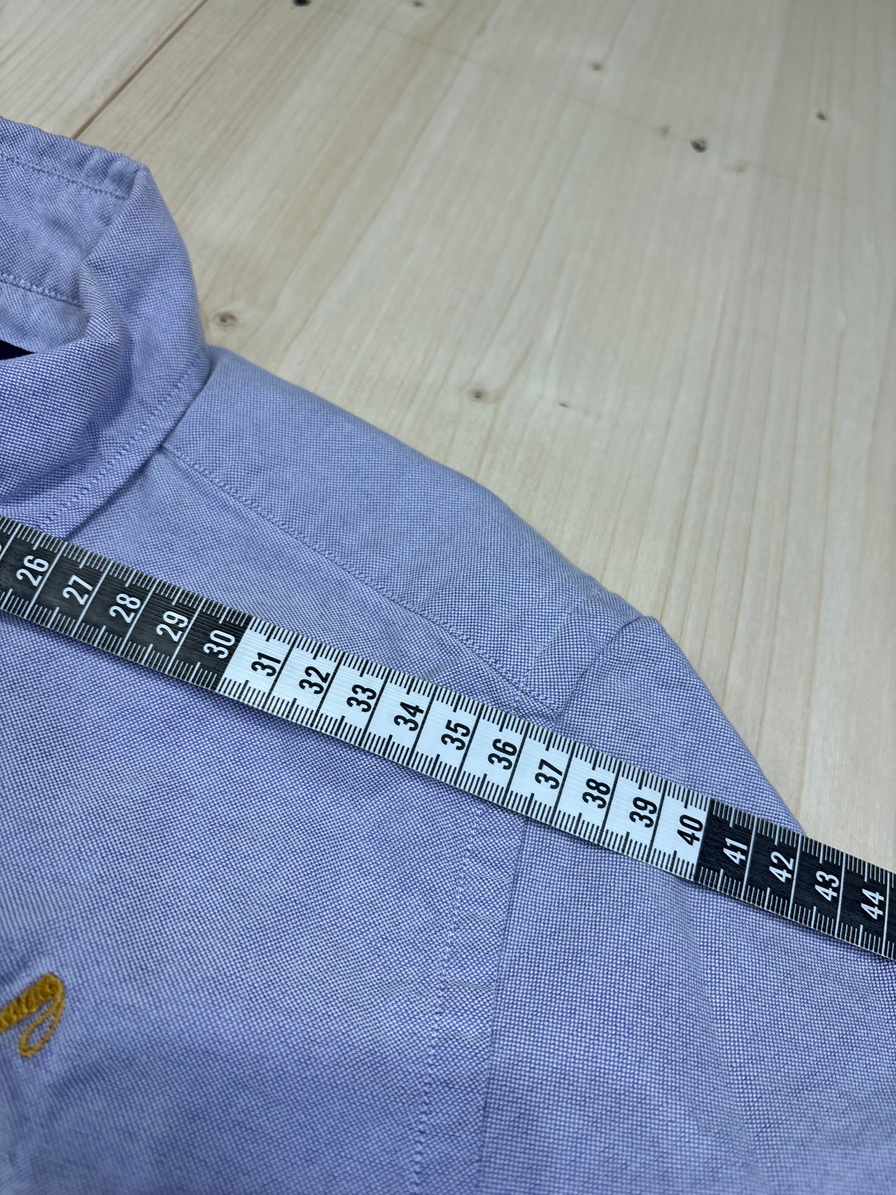 Camicia Donna Ralph Lauren Sport Vintage Lilla con Stemma Ricamato