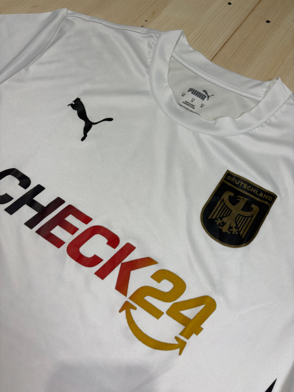 Maglia Fan Germania Puma CHECK24 Deutschland Bianca/Nera