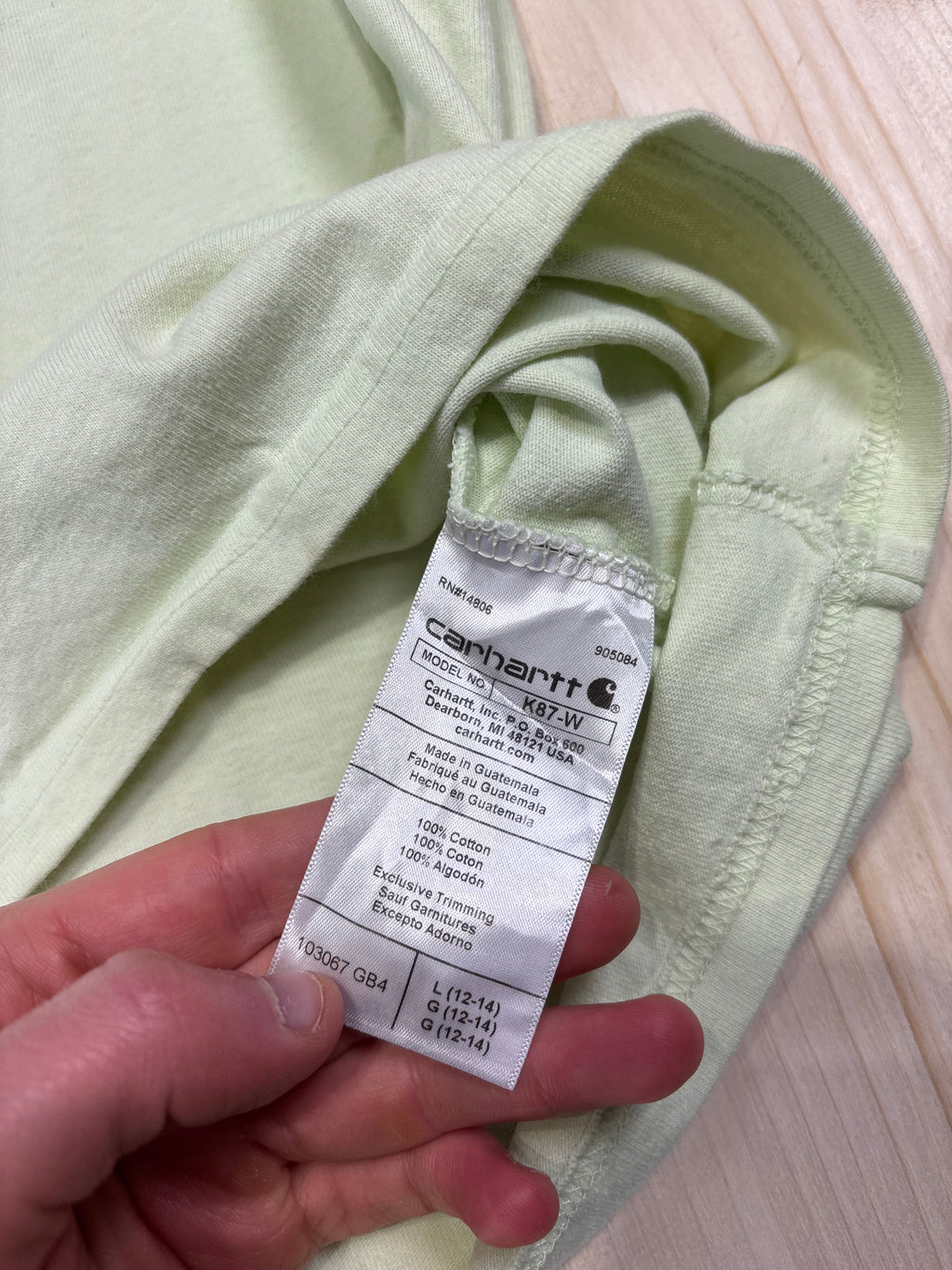 Carhartt Pocket T-Shirt Light Sage