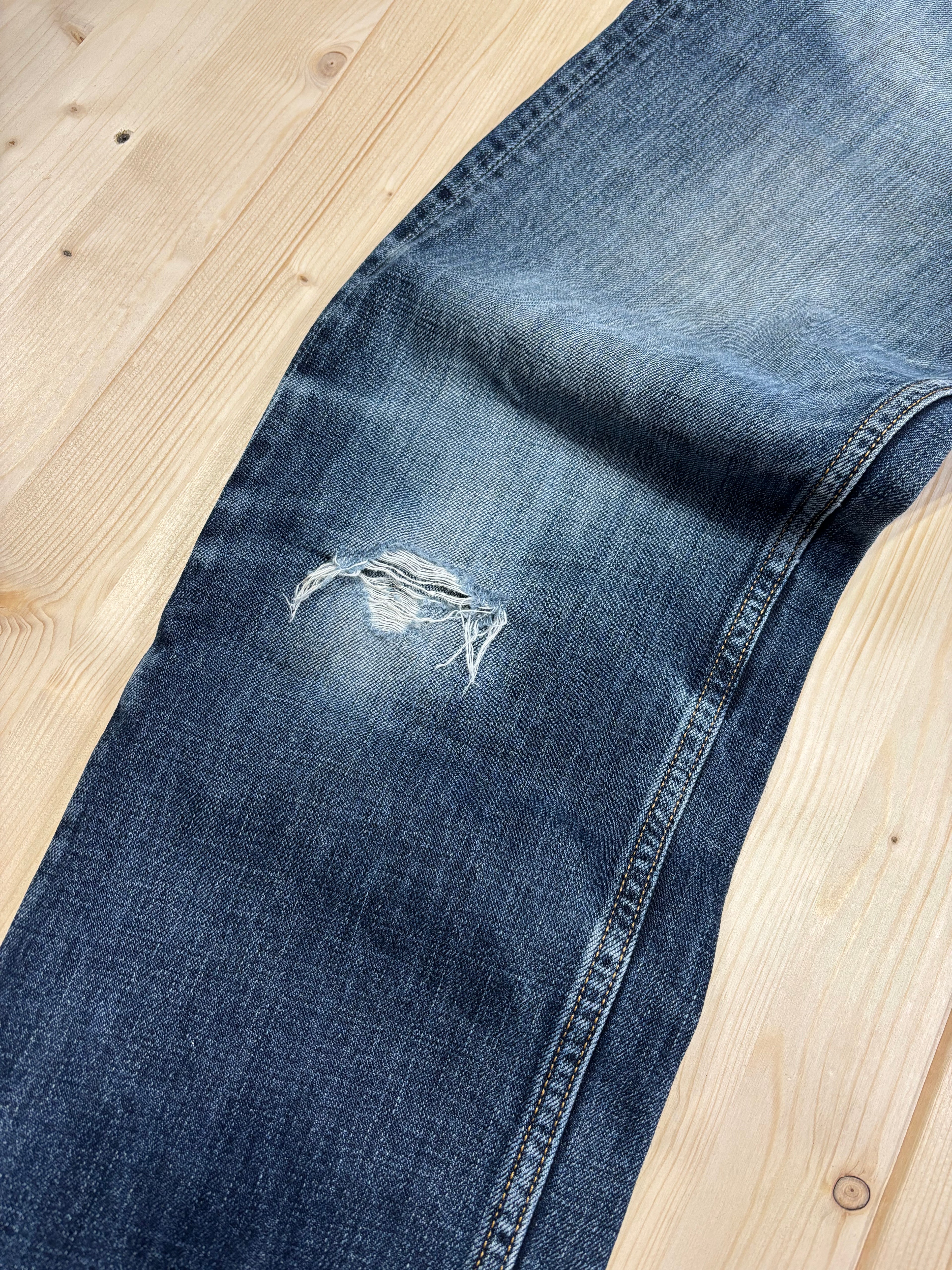 Carhartt Vintage Blue Wash Denim Jeans Straight Leg
