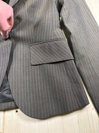 Banana Republic Brown Pinstripe Tailored Blazer
