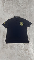 Polo Ralph Lauren Blu Notte con Maxi Stemma Giallo Oro