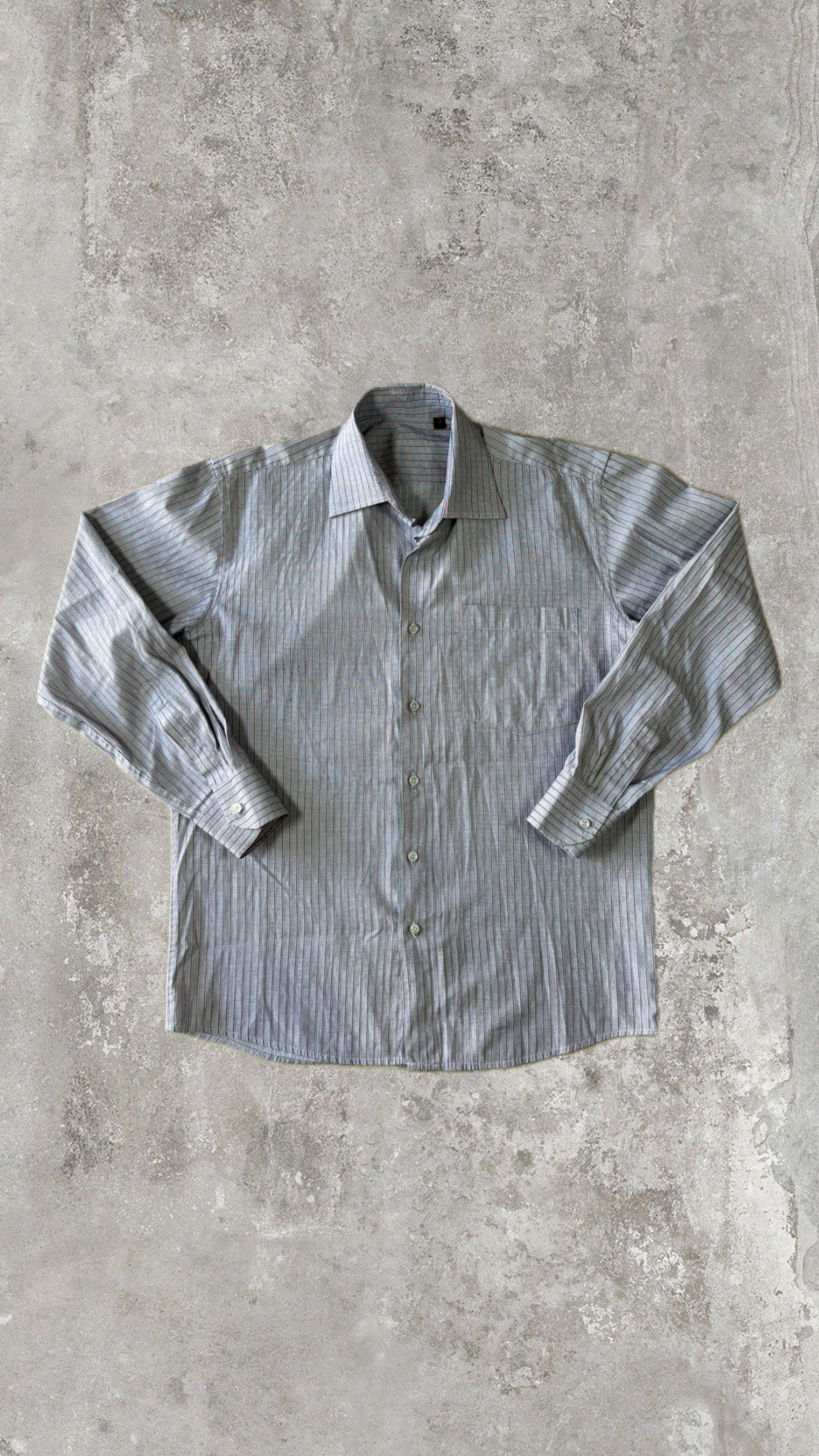Striped Long Sleeve Shirt Blue & Red