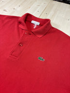 Polo Lacoste Uomo Rossa con Logo Ricamato – Regular Fit