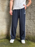 Adidas Vintage Track Pants Blu Navy Loose Fit