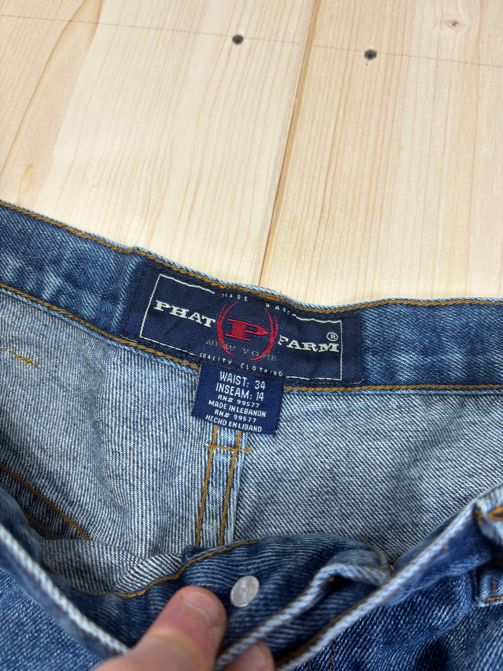 Bermuda Vintage Denim Carpenter Phat Farm