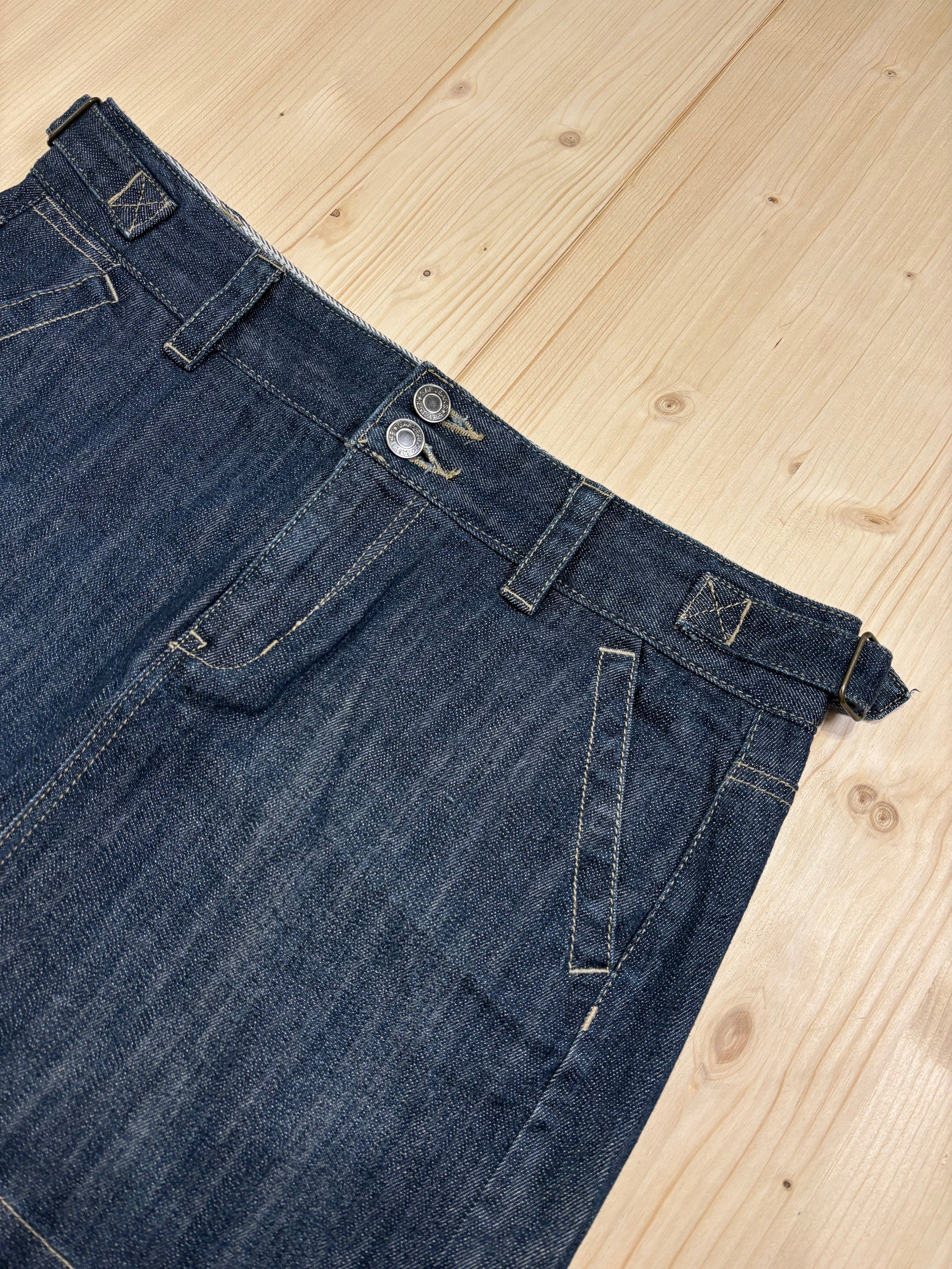 Mini Gonna Gap Vintage in Denim Scuro a Vita Bassa