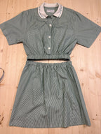 Completo Coordinato Burberrys Vintage a Righe Verdi Donna