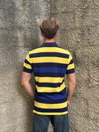 Polo Ralph Lauren Yellow & Navy Striped Polo Shirt