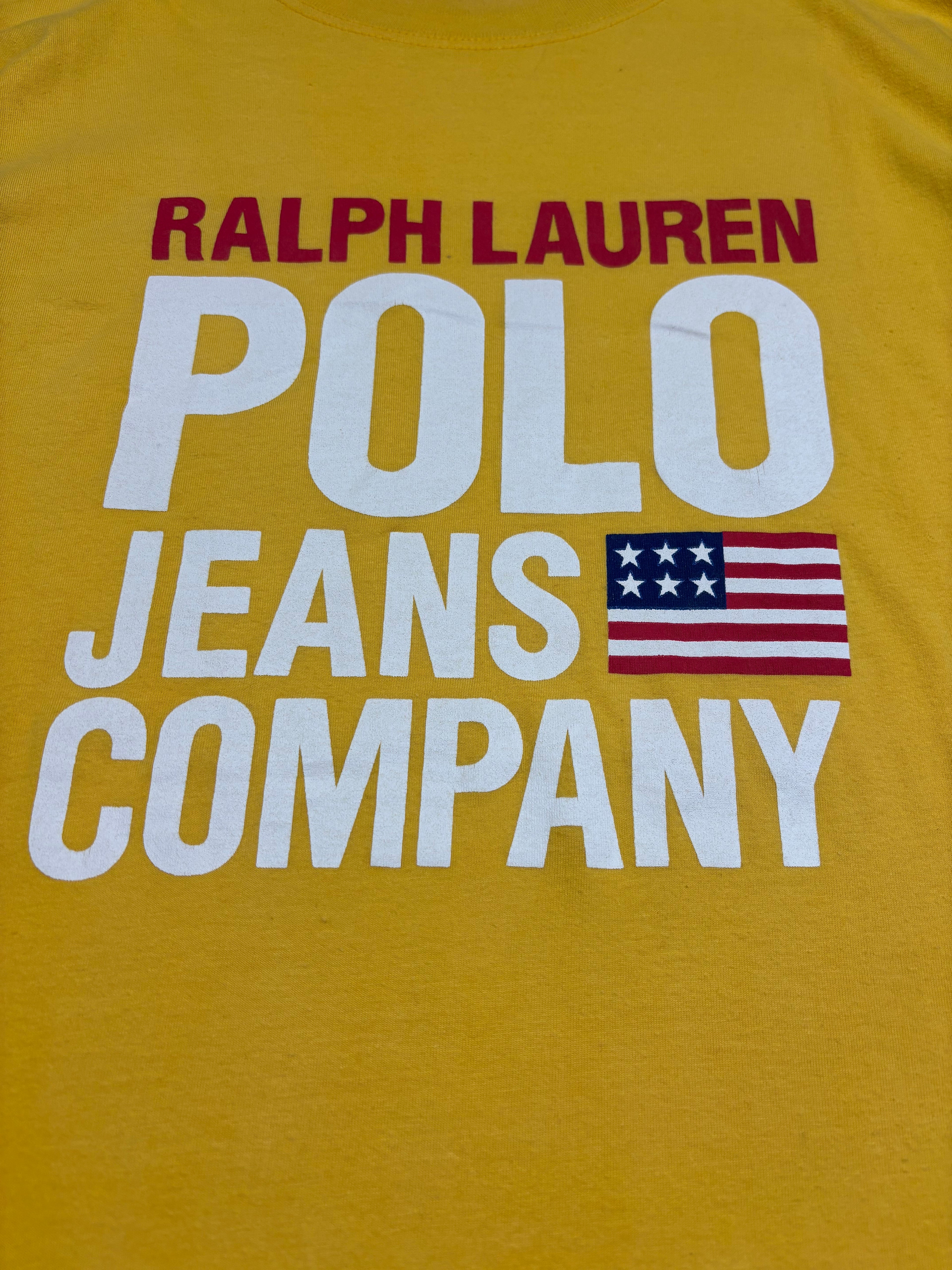 Polo Ralph Lauren Jeans Company Logo T-Shirt Yellow