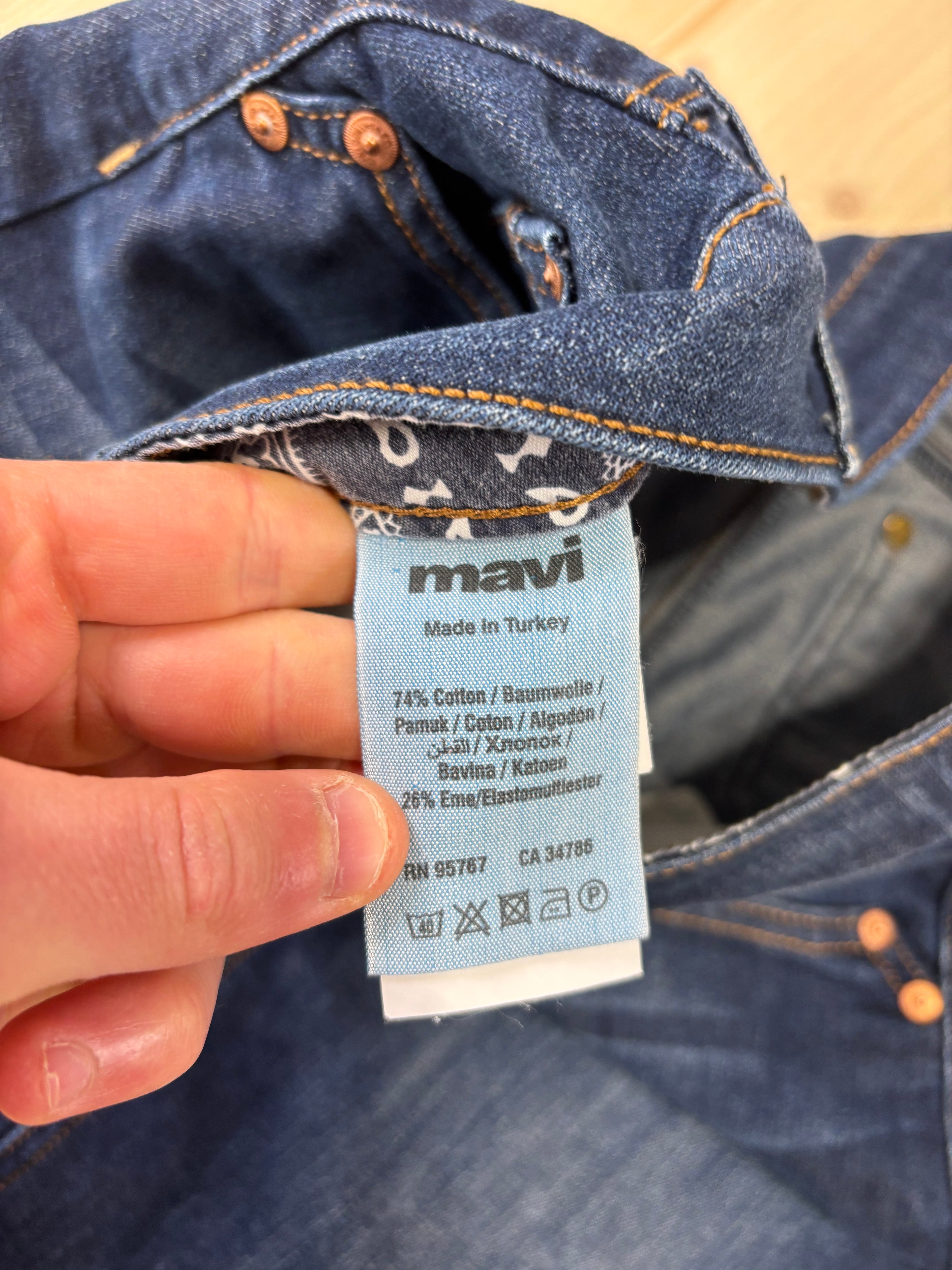 Minigonna Denim Mavi Blu Scuro Donna Y2K Vintage