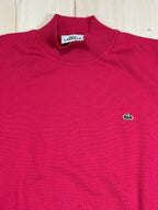 T-shirt Lupetto Lacoste Donna in Cotone Rosa Fucsia