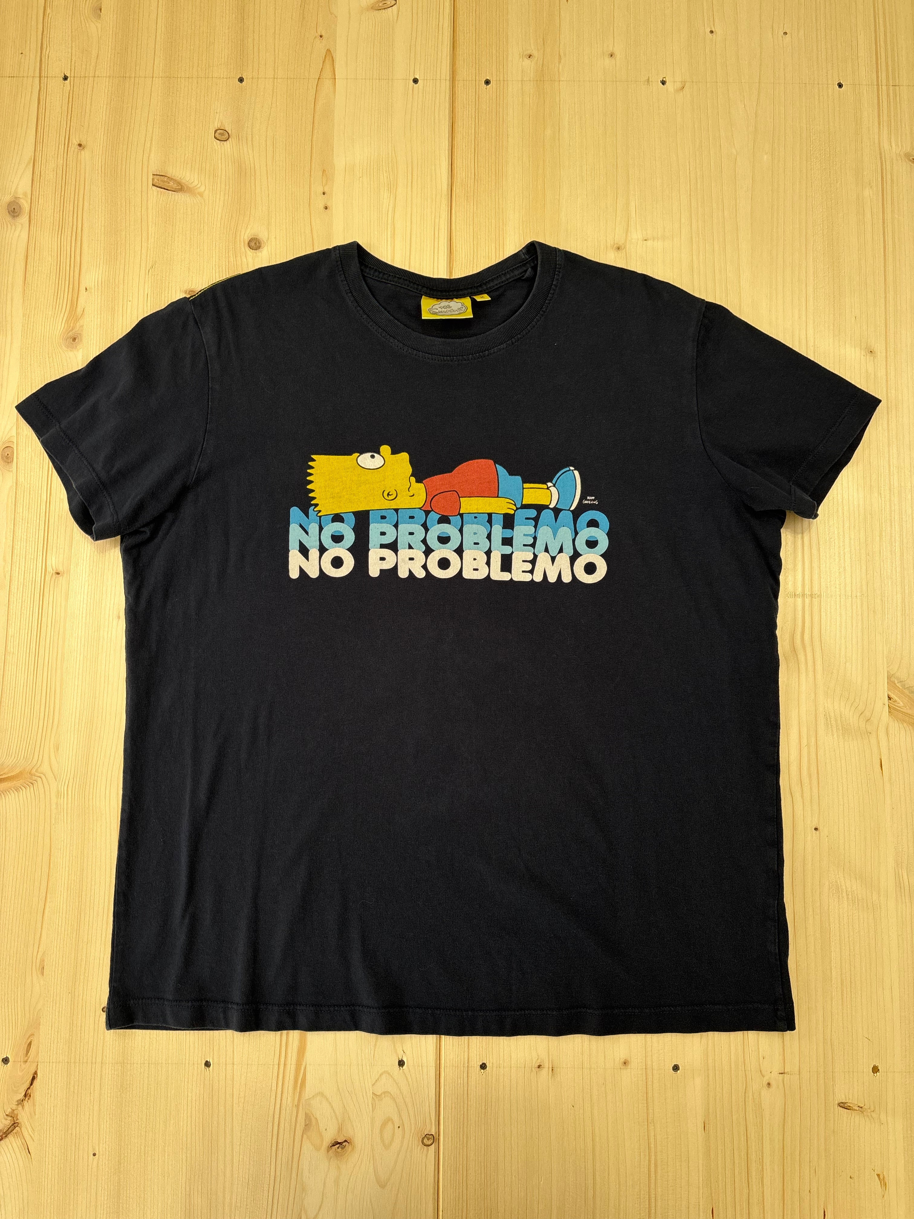 T-shirt Bart Simpson “No Problemo” Blu Navy