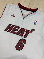 Miami Heat LeBron James #6 White NBA Jersey