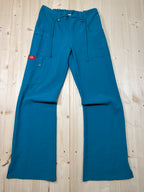 Pantalone Dickies Donna Verde Petrolio Cargo a Zampa