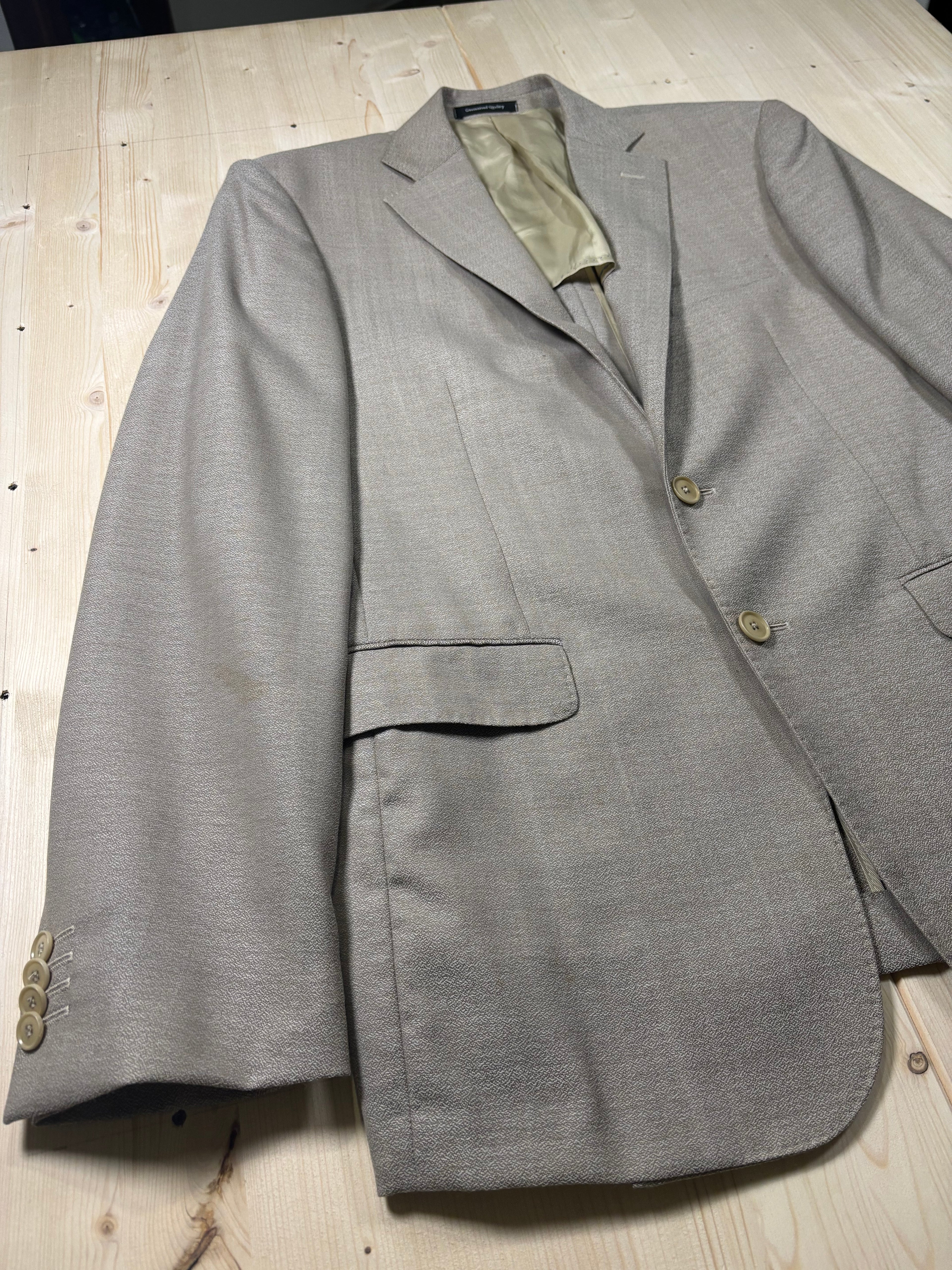 Classic Beige Tailored Blazer Jacket