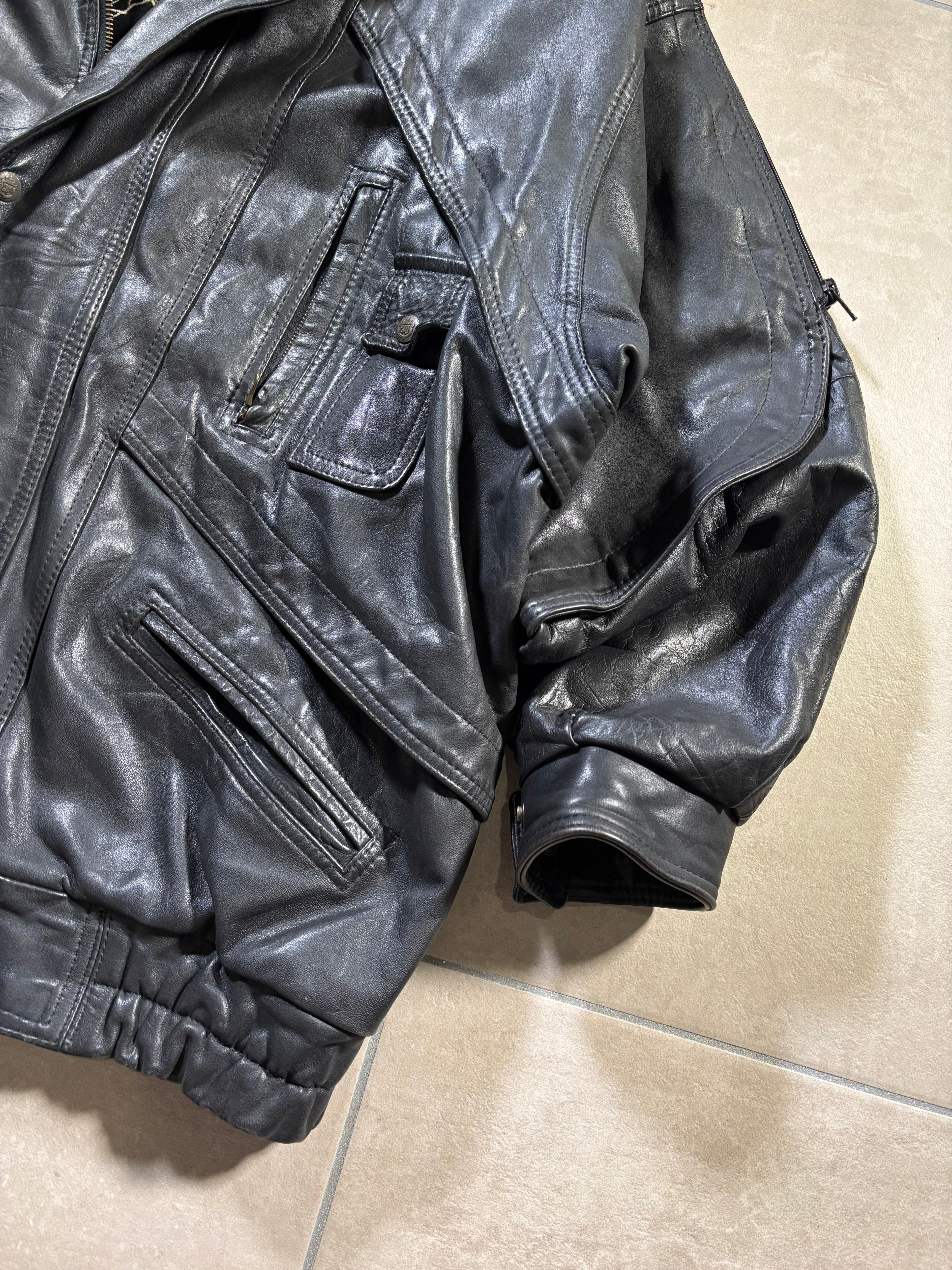 Leather Bomber 80s Vintage