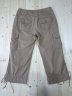 Pantalone Cargo Capri Donna Beige Vintage