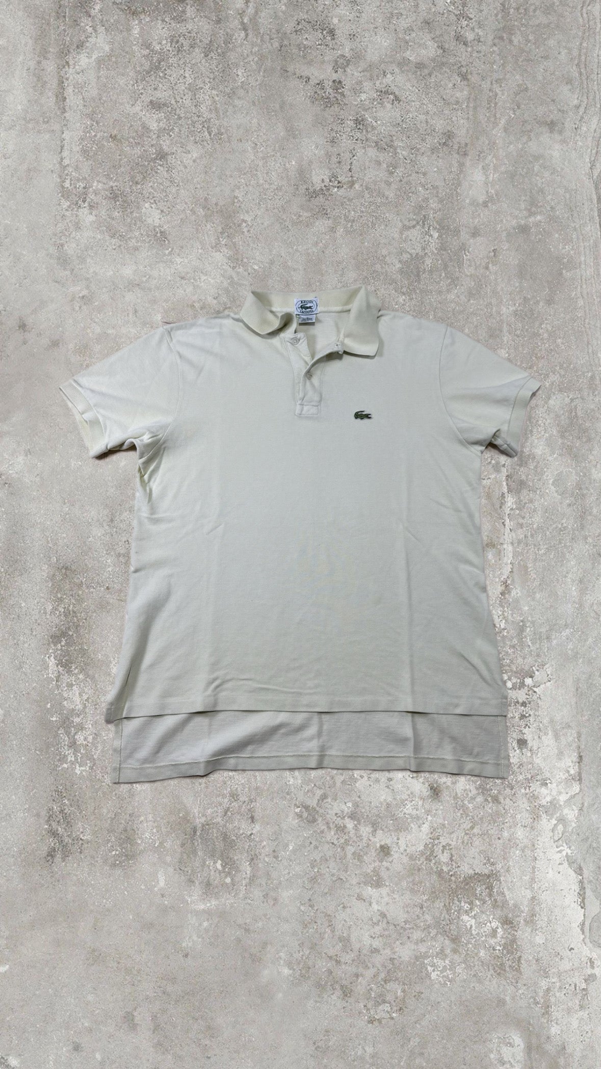 Polo Lacoste Uomo Avorio con Logo Ricamato – Regular Fit