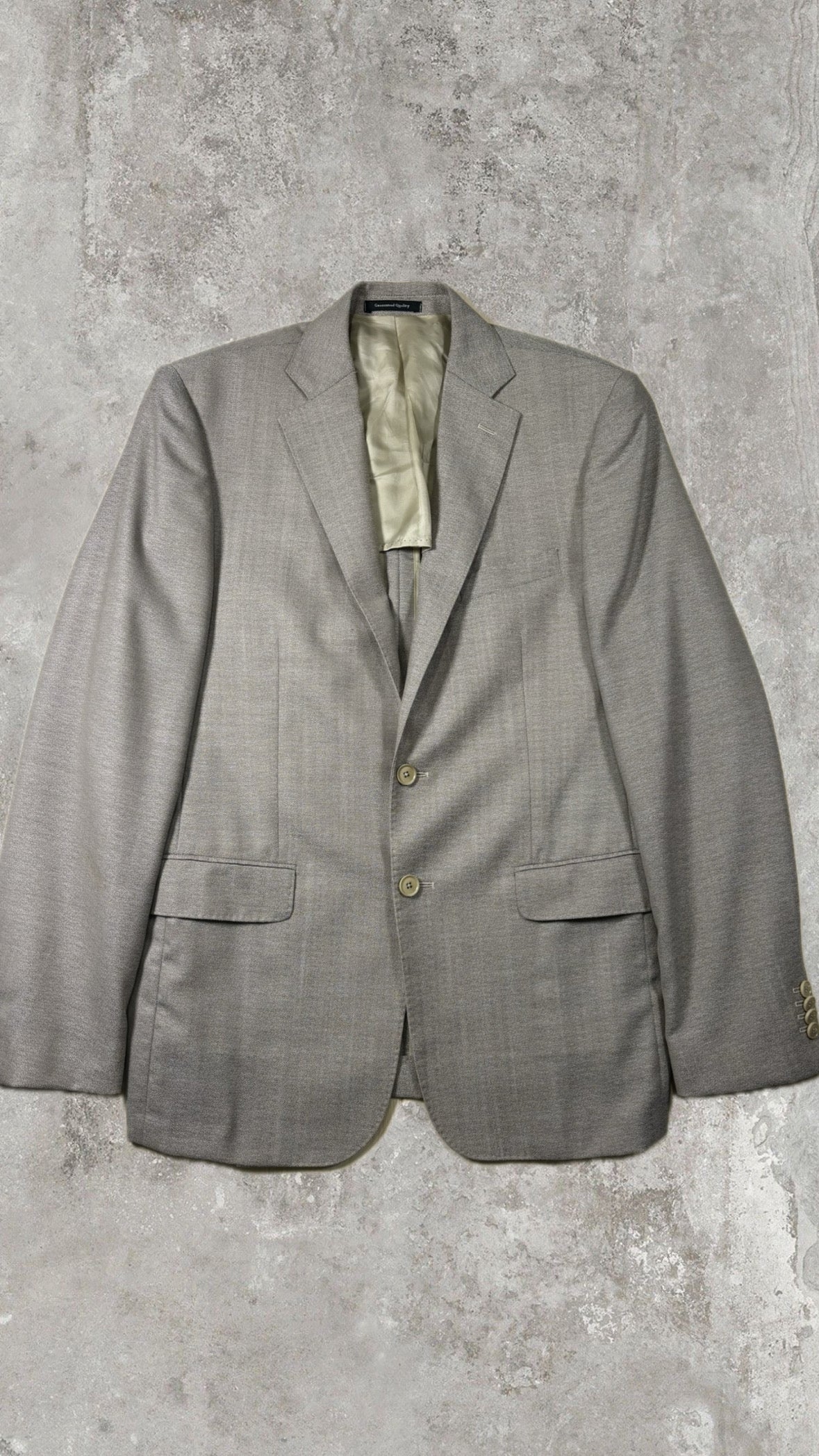 Classic Beige Tailored Blazer Jacket