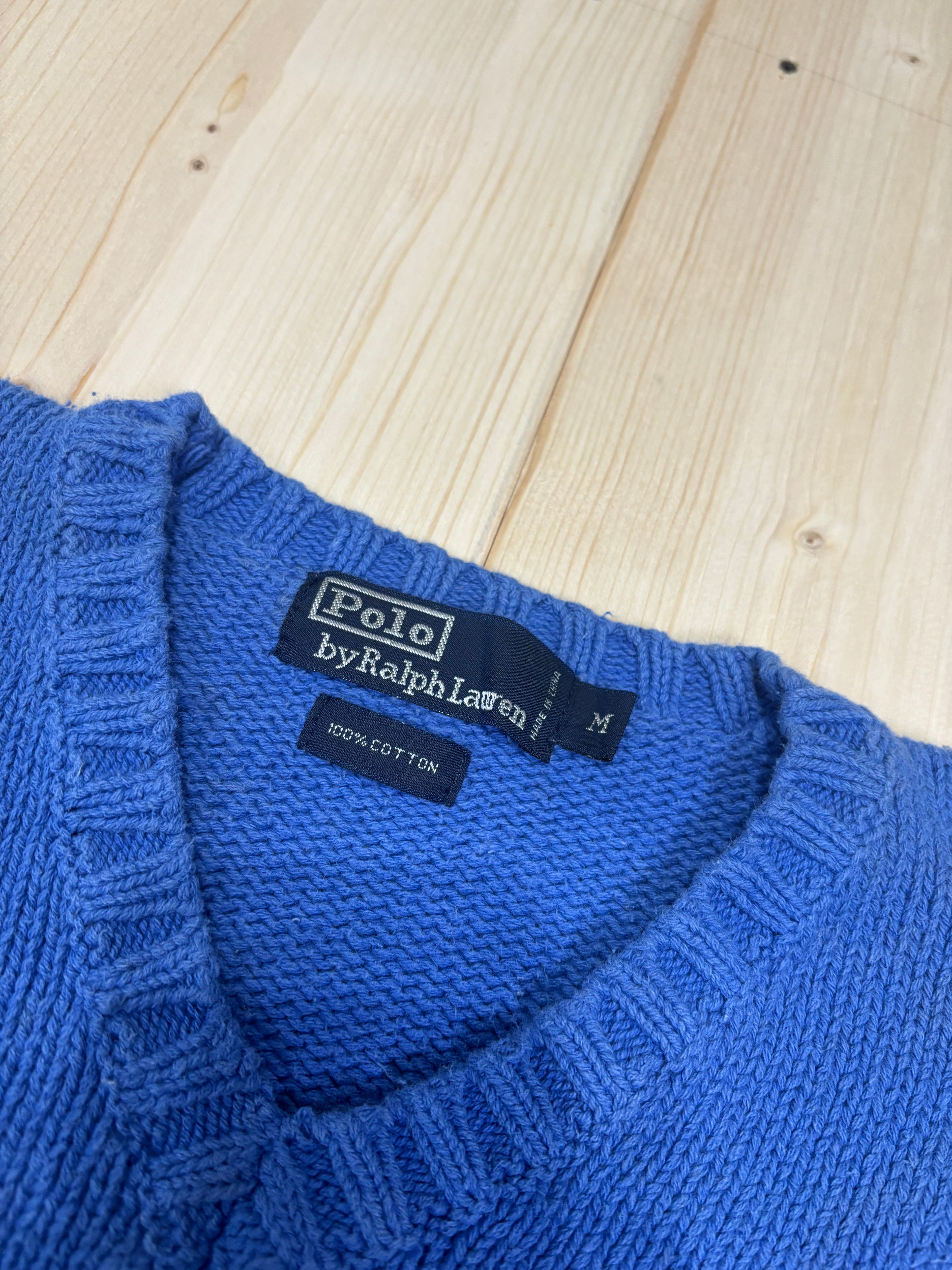 Polo Ralph Lauren V-Neck Knit Sweater - Blue