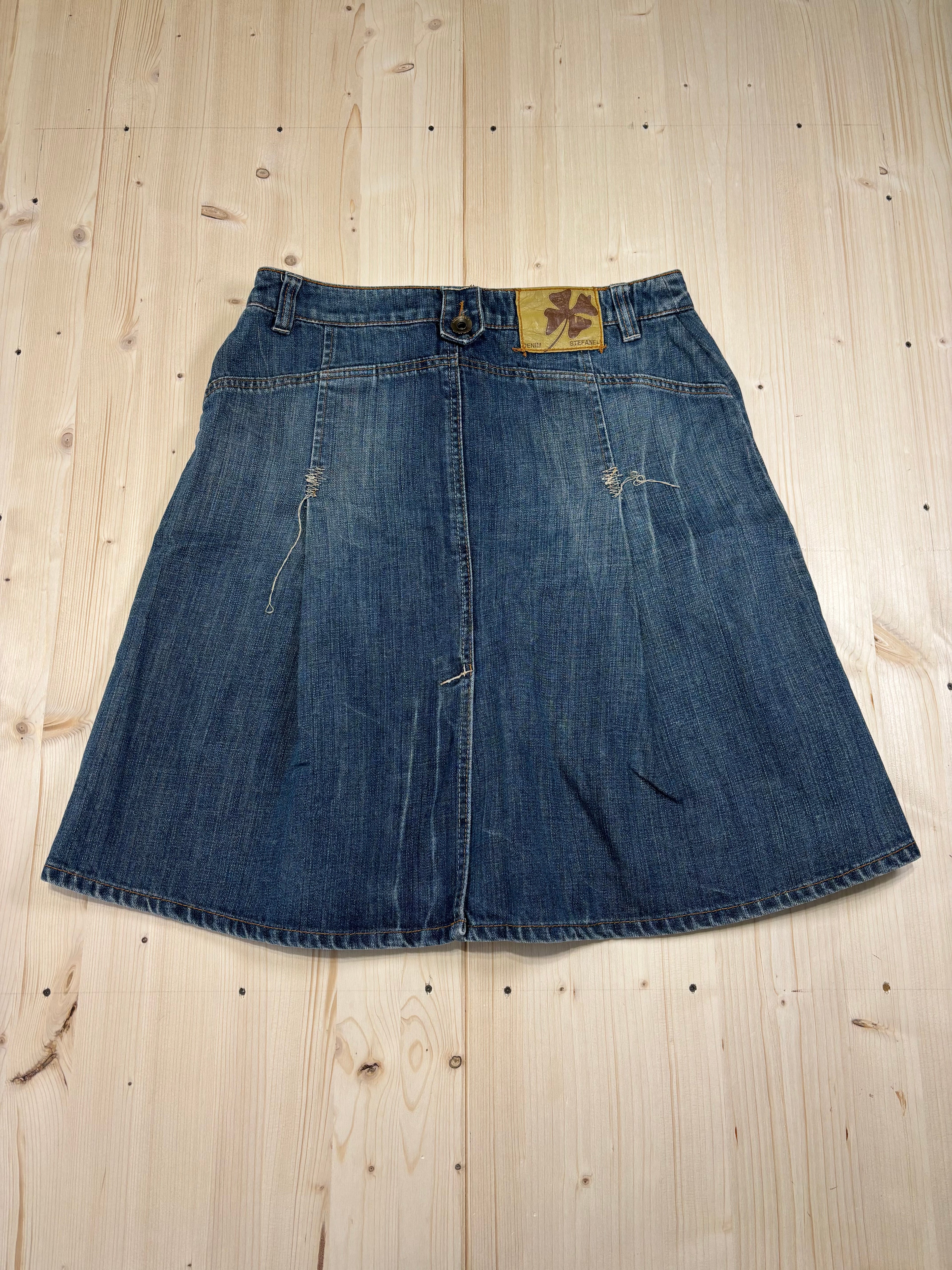 Gonna Loungette Denim Stefanel Vintage Donna