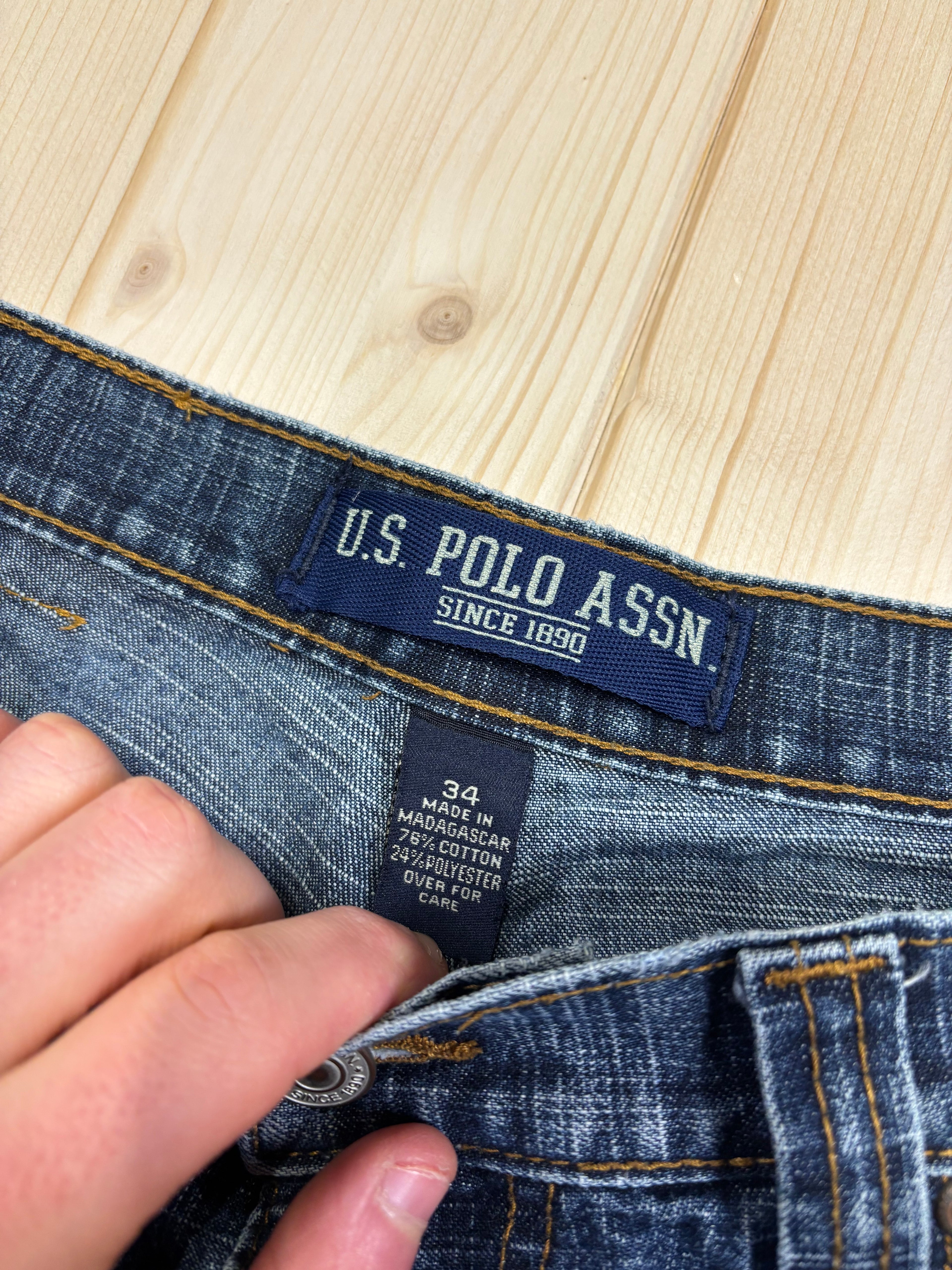 Bermuda Vintage U.S. Polo Assn. Denim Carpenter Ricamato