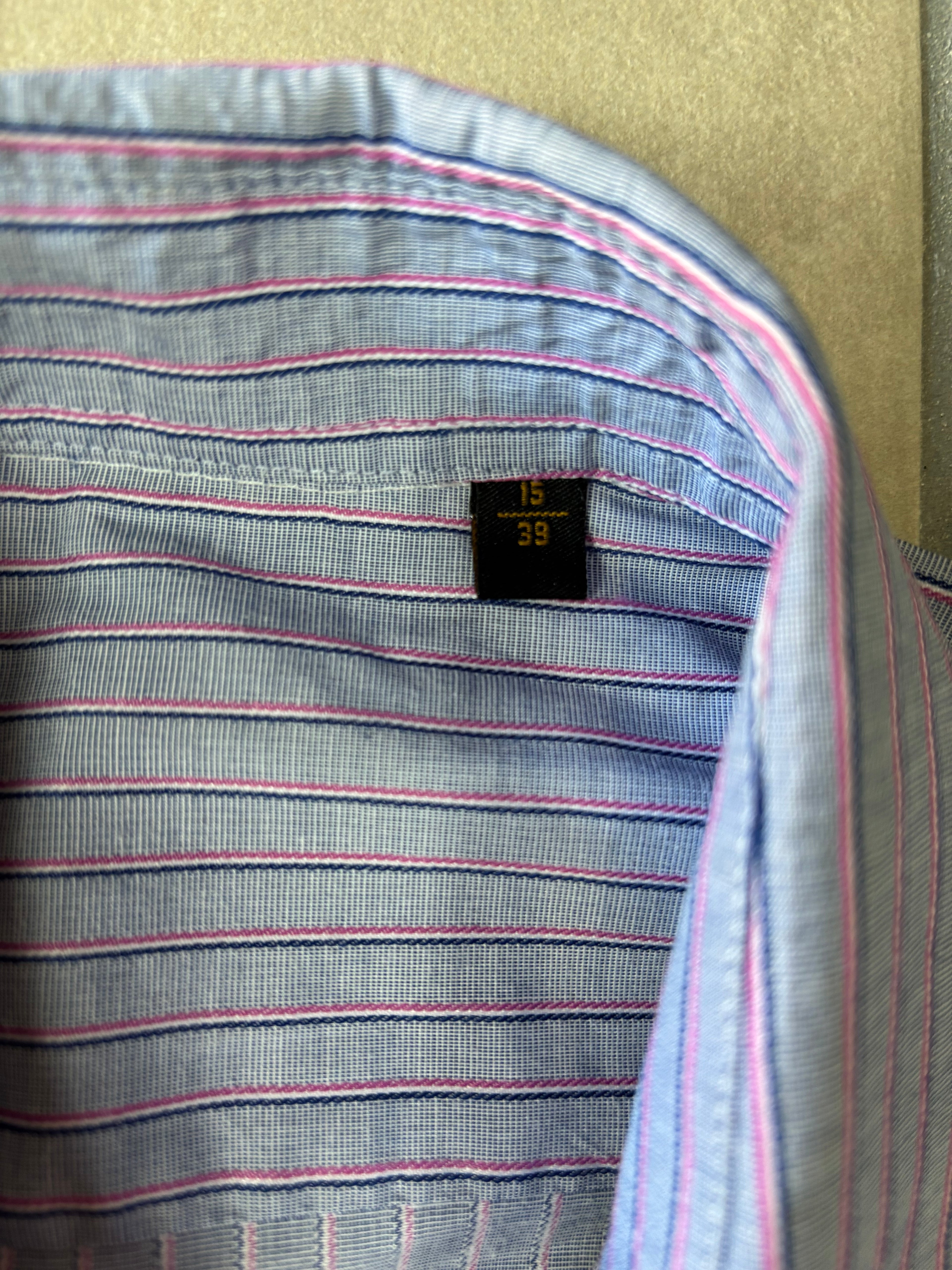 Striped Long Sleeve Shirt Blue & Red
