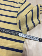 Polo Ralph Lauren Uomo Gialla a Righe Blu con Logo Ricamato