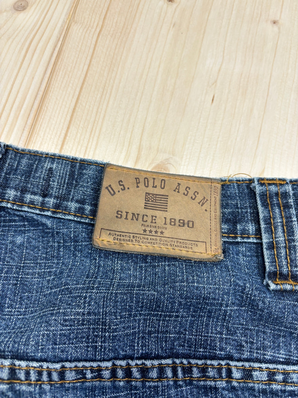 Bermuda Vintage U.S. Polo Assn. Denim Carpenter Ricamato
