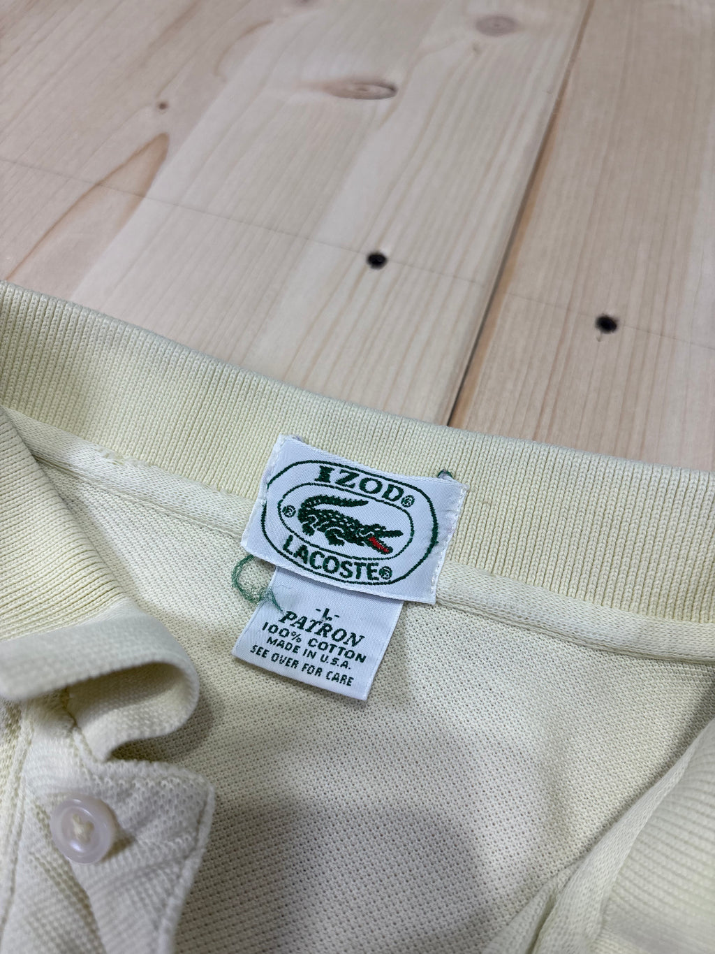 Polo Lacoste Uomo Avorio con Logo Ricamato – Regular Fit