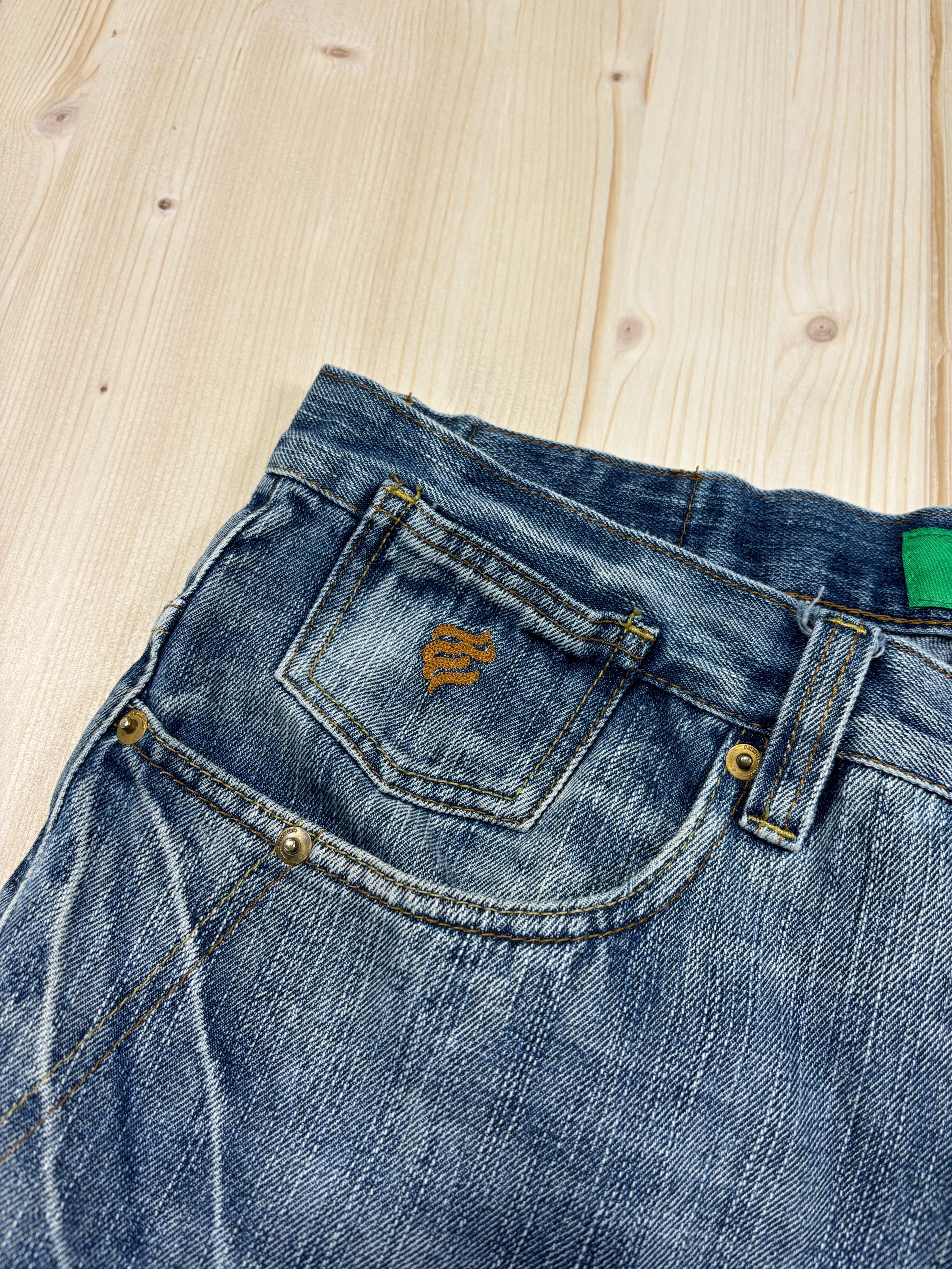 Bermuda Vintage ROCAWEAR Denim Baggy Ricamato