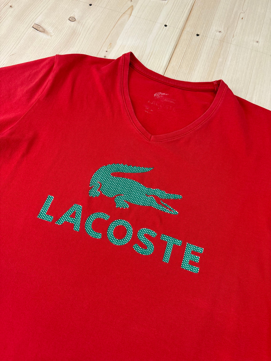 T-shirt Lacoste Rossa Logo Maxi
