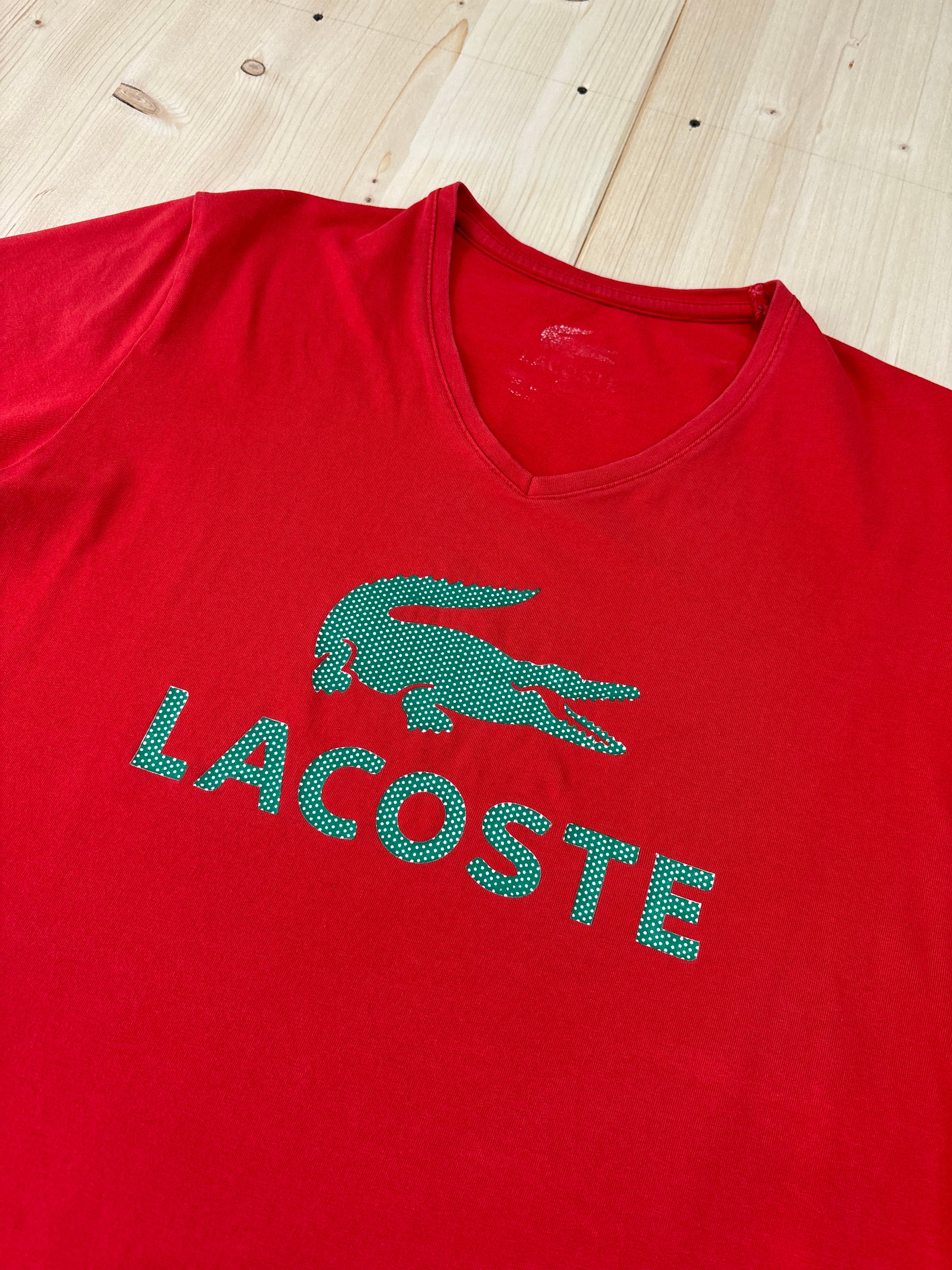 T-shirt Lacoste Rossa Logo Maxi