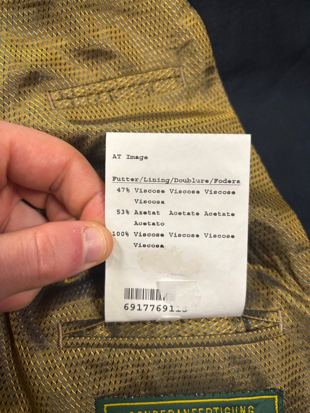 Vintage Italian Navy Blazer – Lanificio F.lli Cerruti Super 110’s Wool