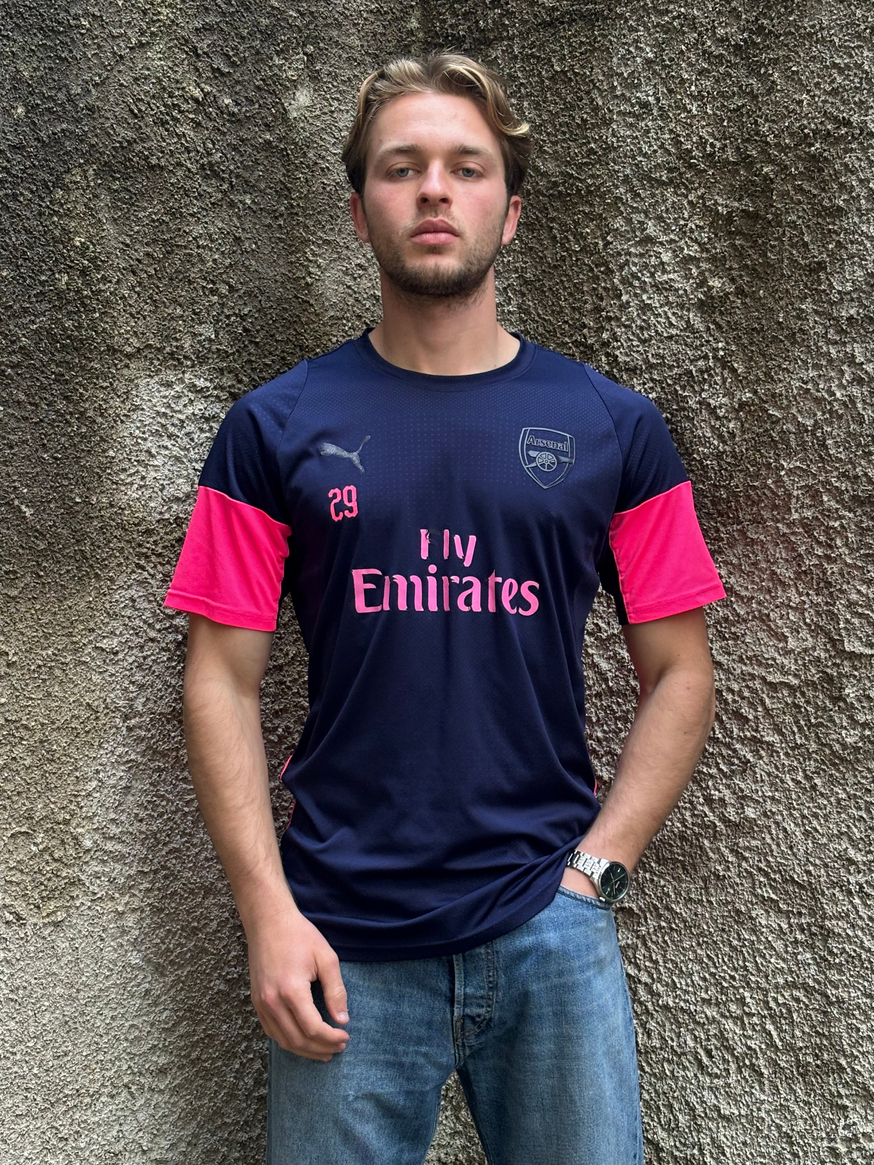 Maglia Arsenal Training Puma Fly Emirates Navy Pink #29
