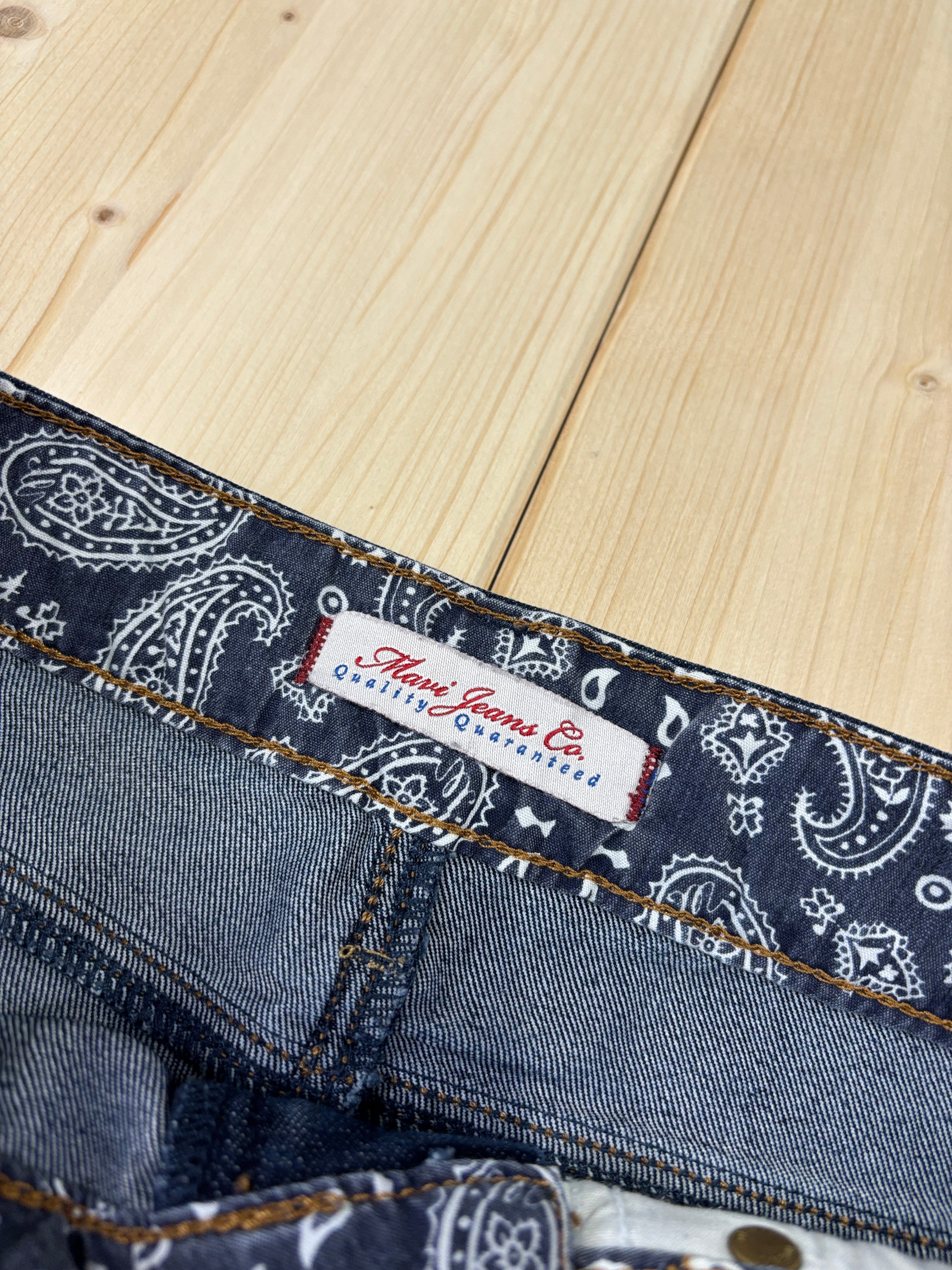 Minigonna Denim Mavi Blu Scuro Donna Y2K Vintage