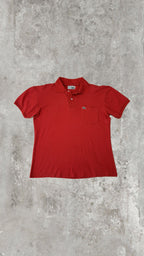 Polo Lacoste Uomo Rossa con Taschino e Logo Ricamato – Regular Fit