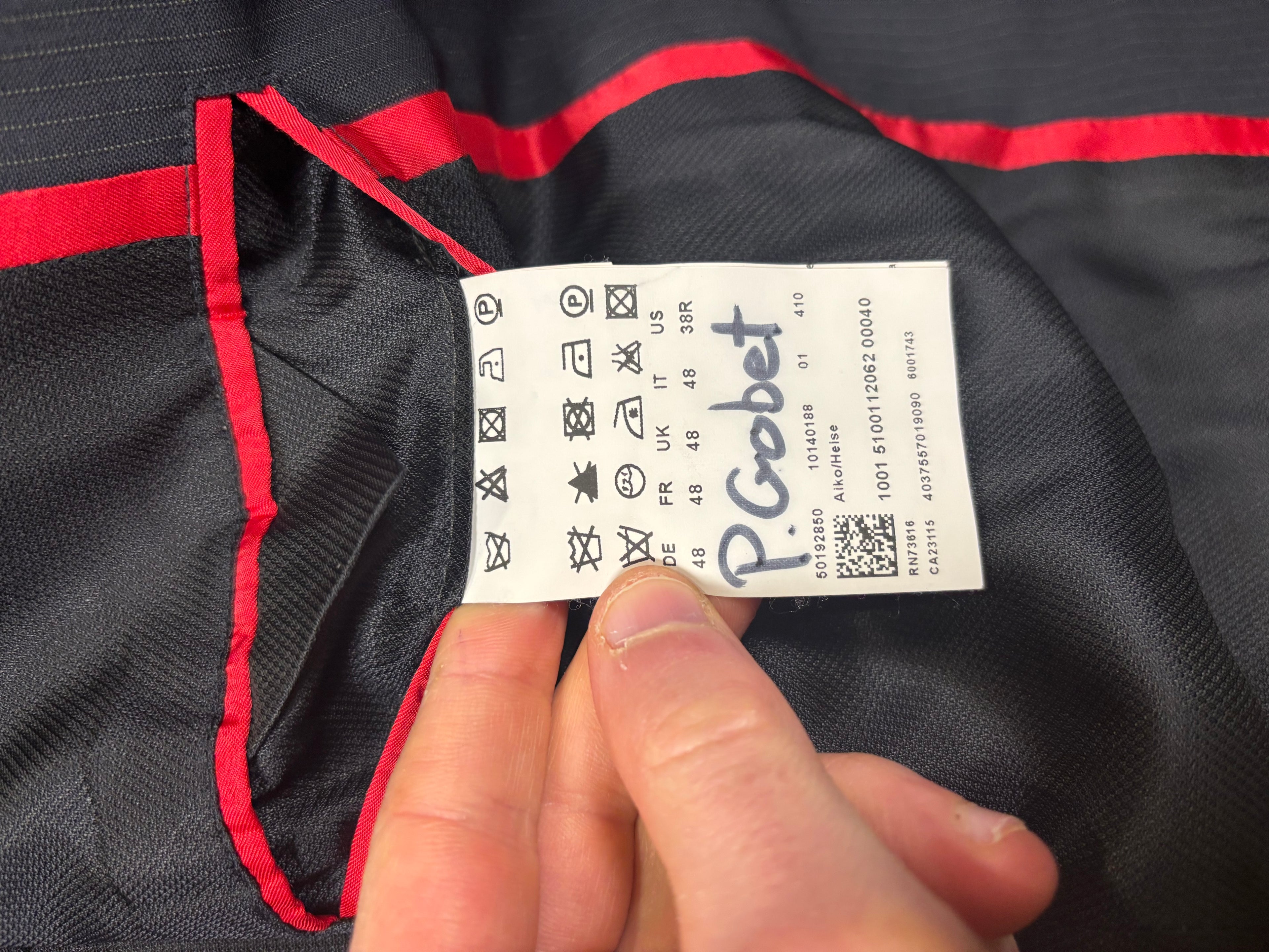 Hugo Boss Navy Wool Blend Blazer Jacket Classic 2 Button Formal