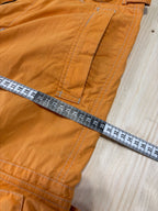 Pantalone Cargo Donna Arancione Vita Bassa / Y2K