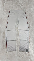 Nike Vintage White Track Pants with Red Side Piping