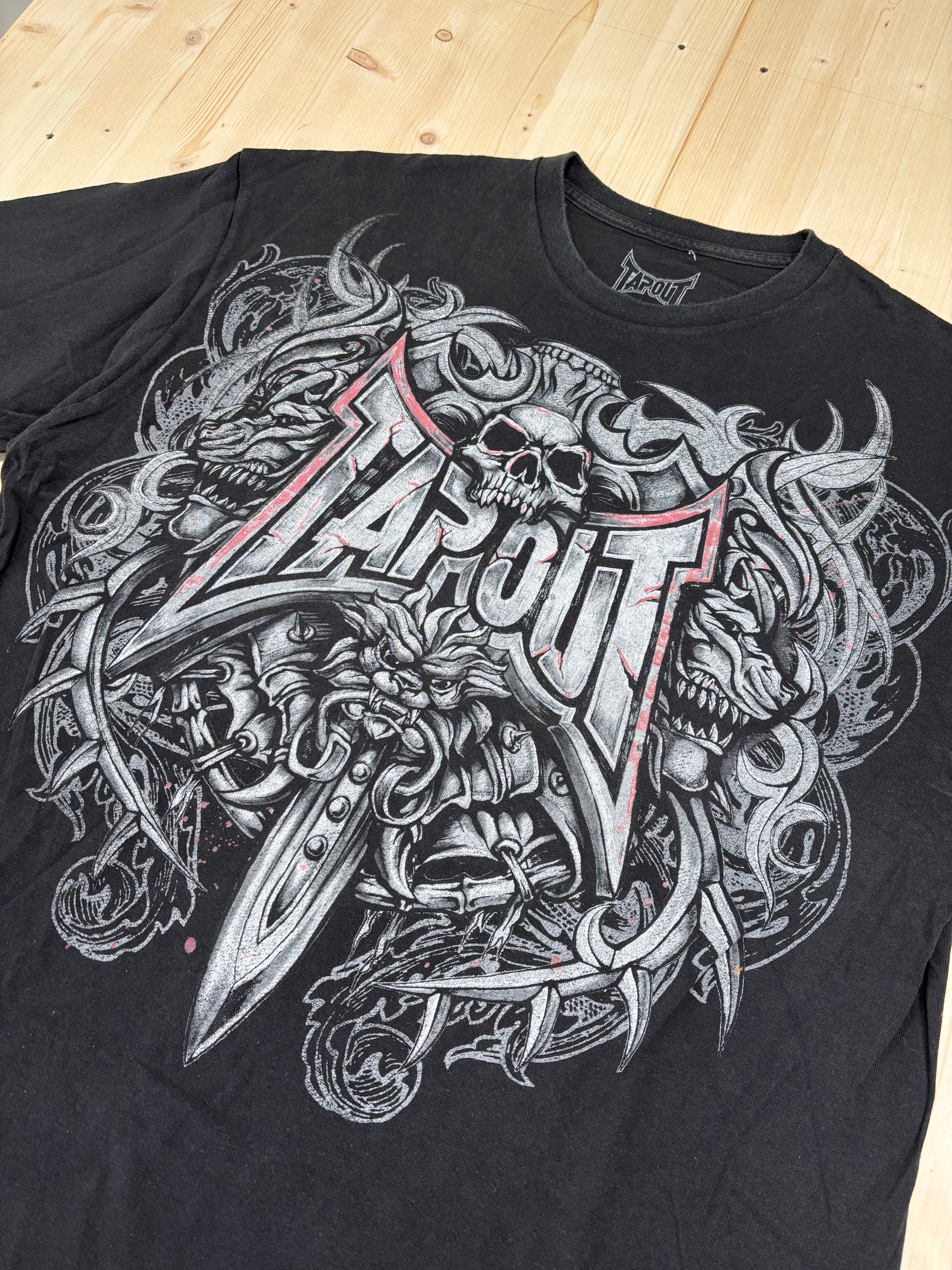 Tapout Skull Graphic T-Shirt Black MMA Streetwear