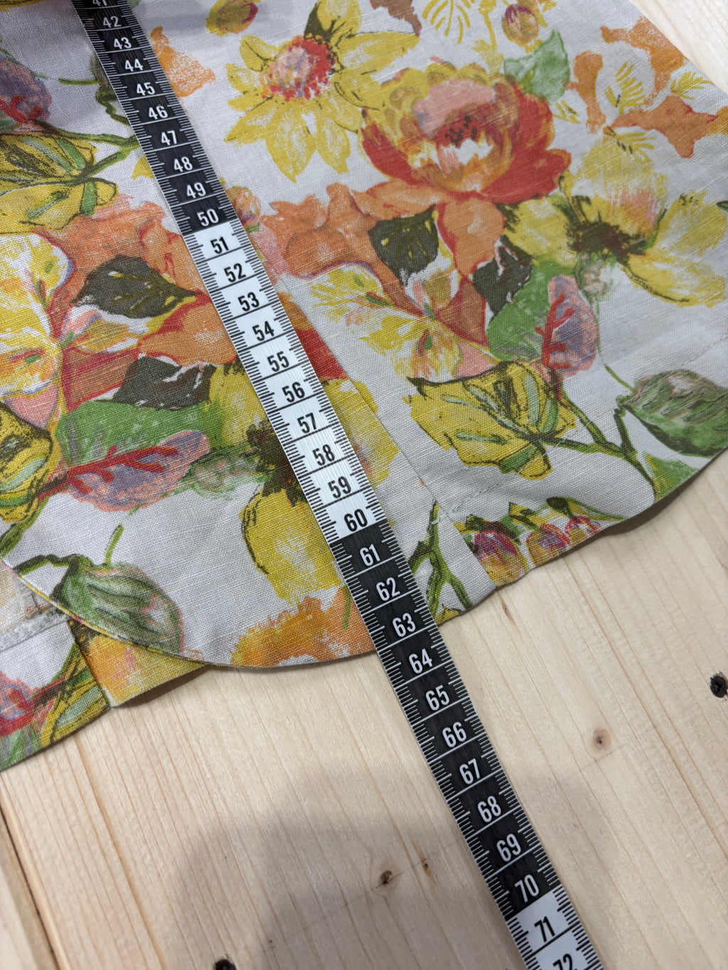 Camicia Donna Vintage Floreale in Lino e Cotone