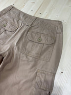Pantalone Cargo Capri Donna Beige Vintage