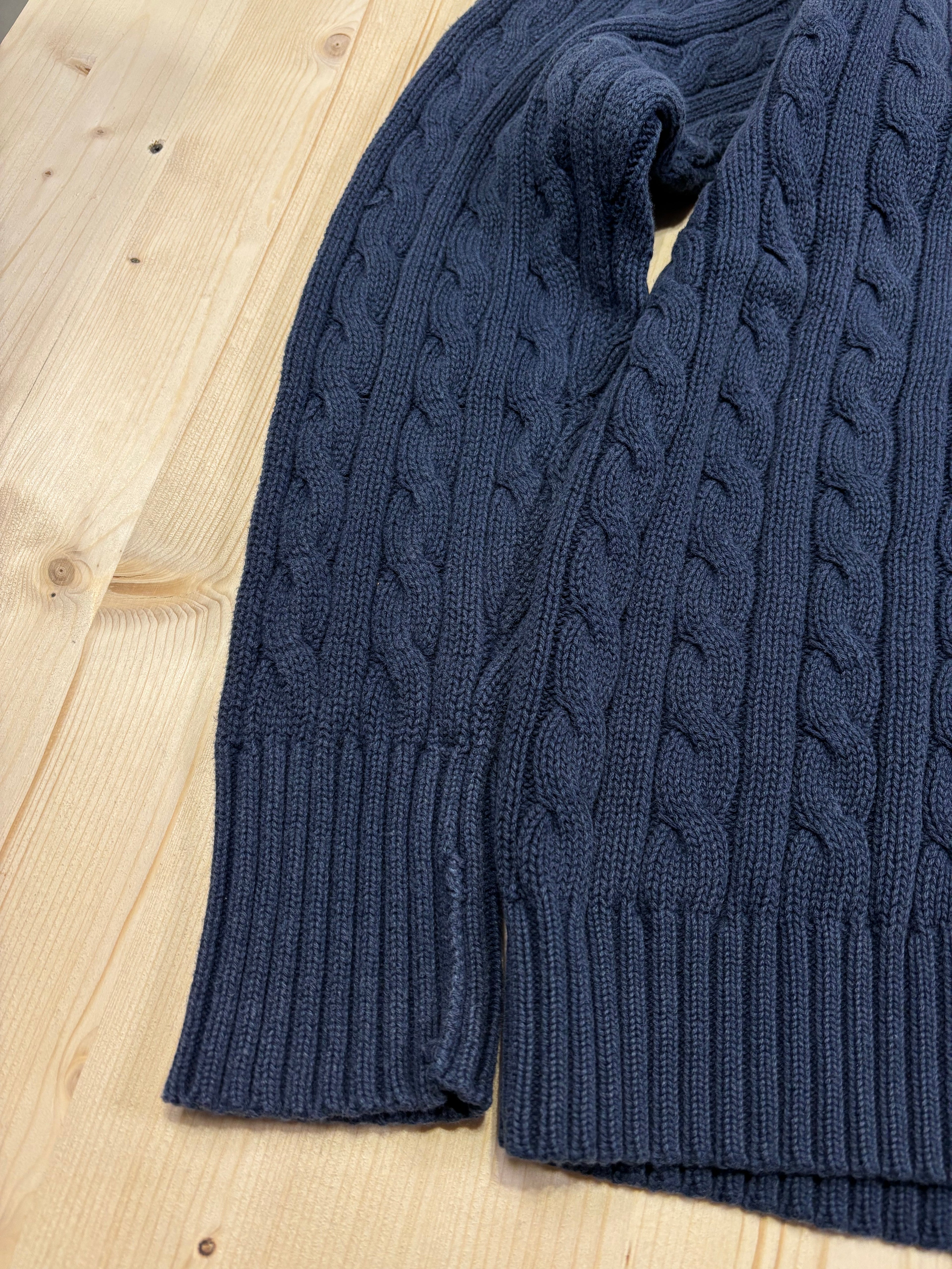 Polo Ralph Lauren Vintage V-Neck Sweater – Navy Blue