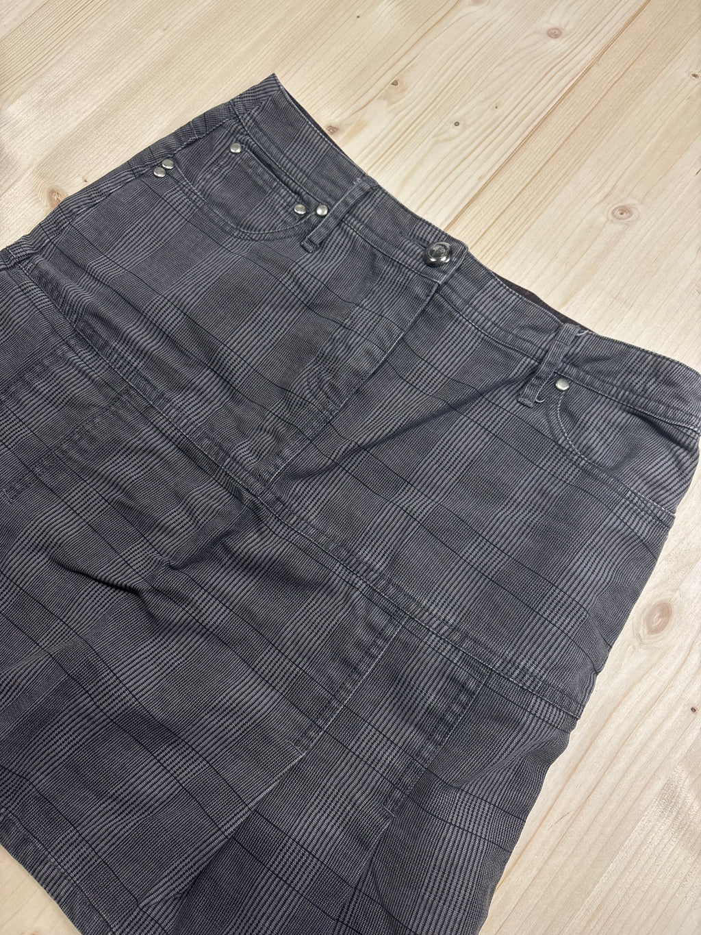 Minigonna Officina della Moda a Quadri Donna