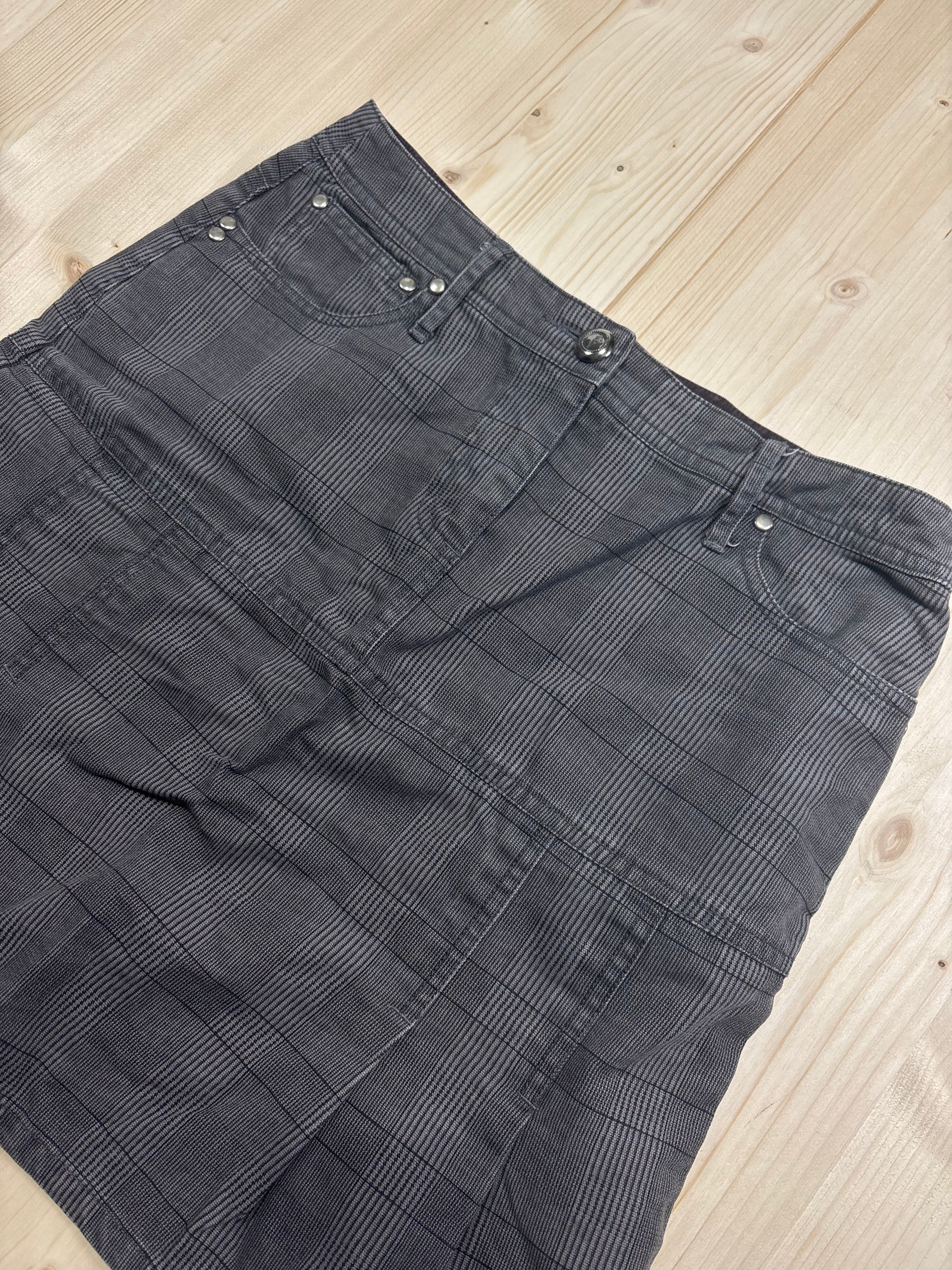 Minigonna Officina della Moda a Quadri Donna