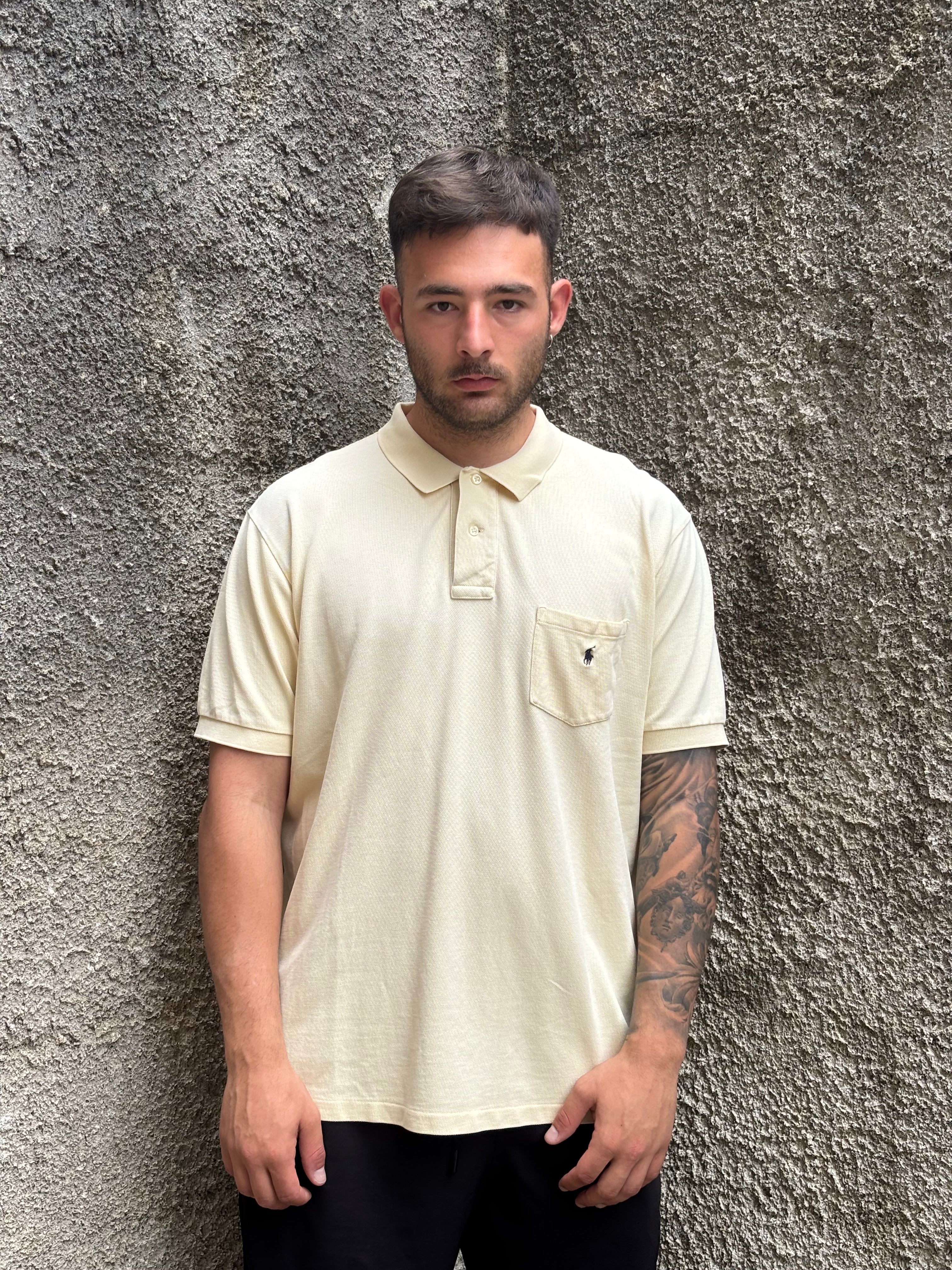 Polo Ralph Lauren Pocket Polo Shirt Cream
